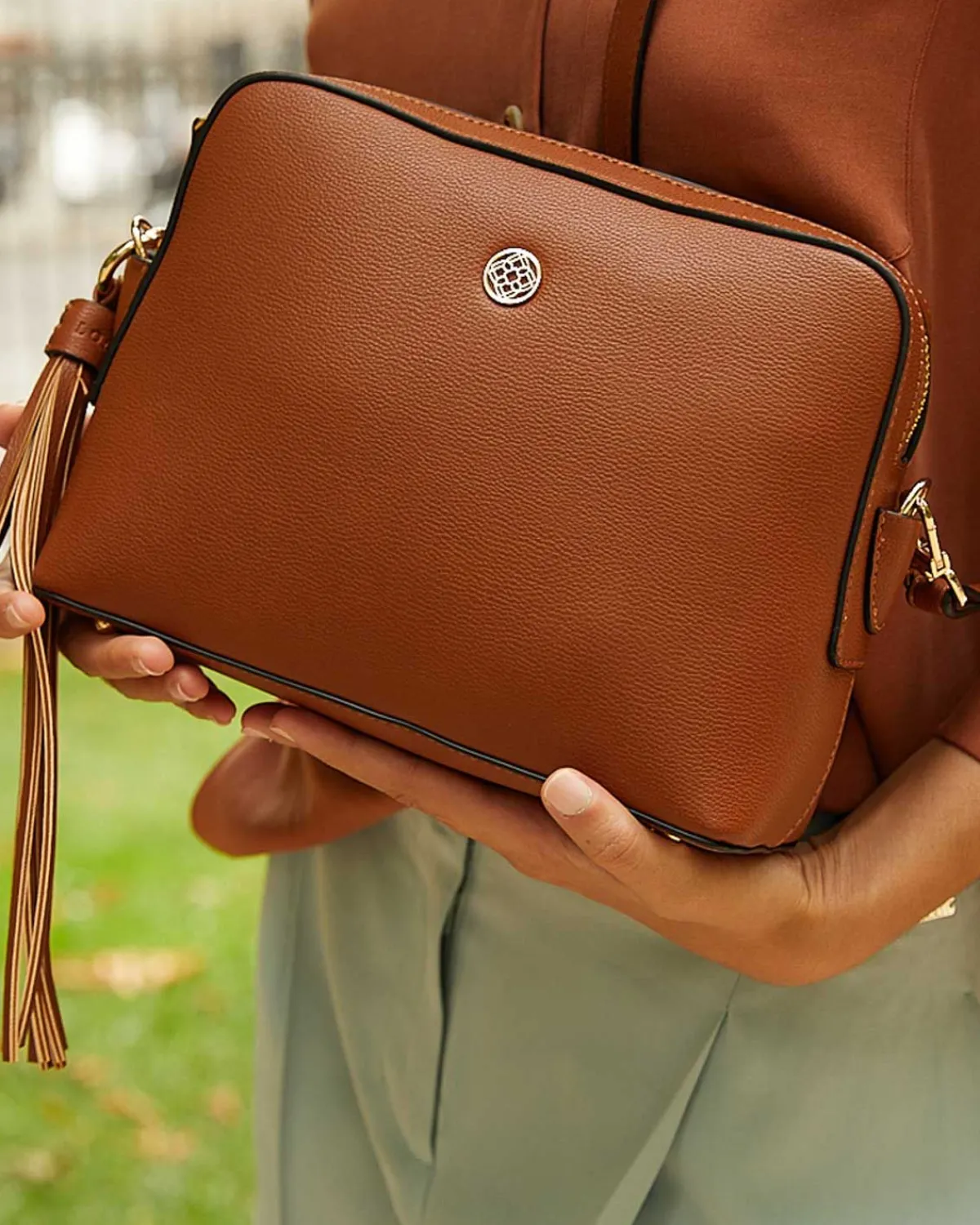 Bolsos Bandolera | Lonbali Bolso Anvers Conscious Camel