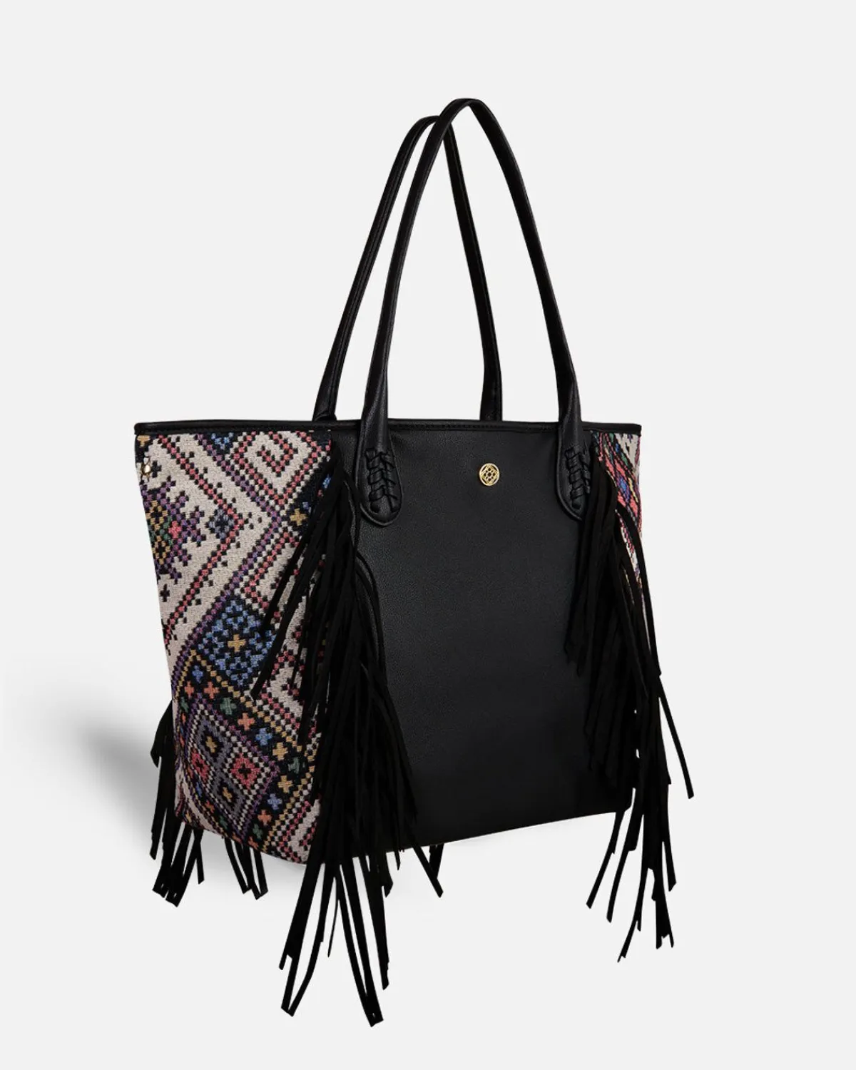 Bolsos Shopper | Lonbali Bolso Bonnie Ethnic Negro