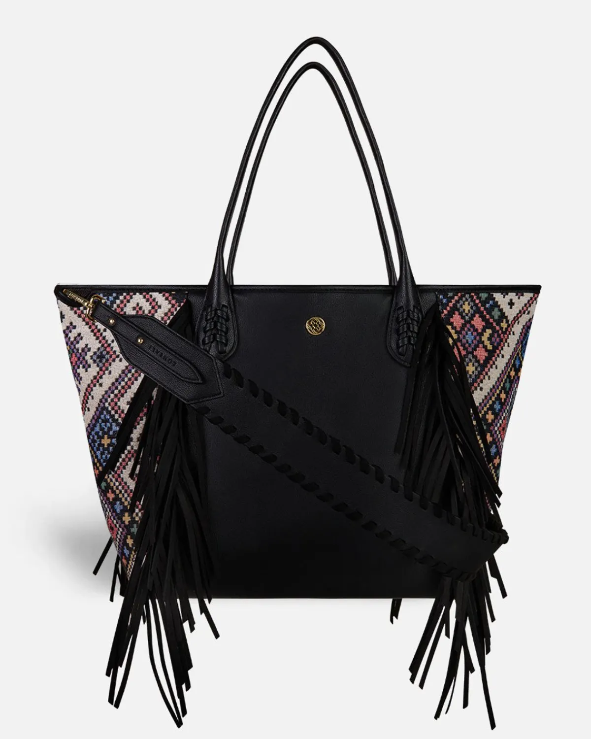 Bolsos Shopper | Lonbali Bolso Bonnie Ethnic Negro