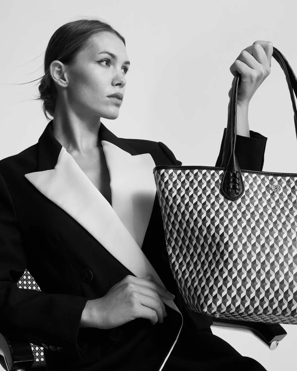 Bolsos Shopper | Lonbali Bolso Born Midi B&W Negro