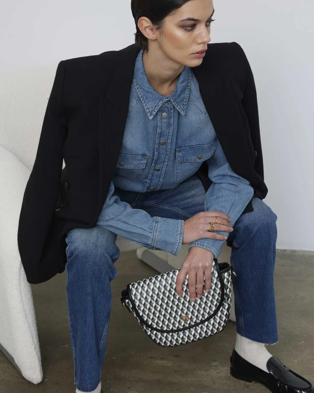 Bolsos Bandolera | Lonbali Bolso Cadet Born B&W Negro