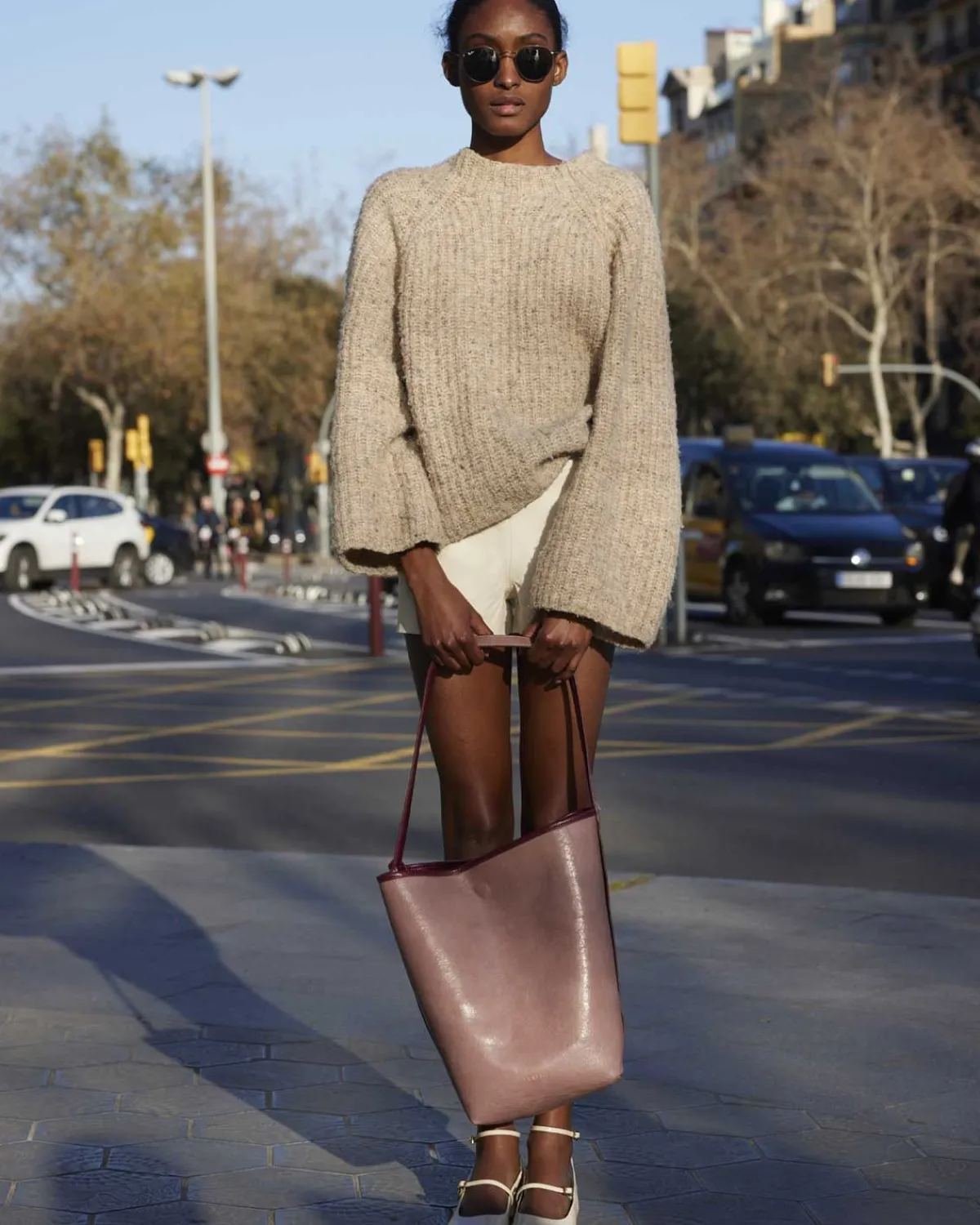 Bolsos Shopper | Lonbali Bolso Lemans Burdeos/Nude