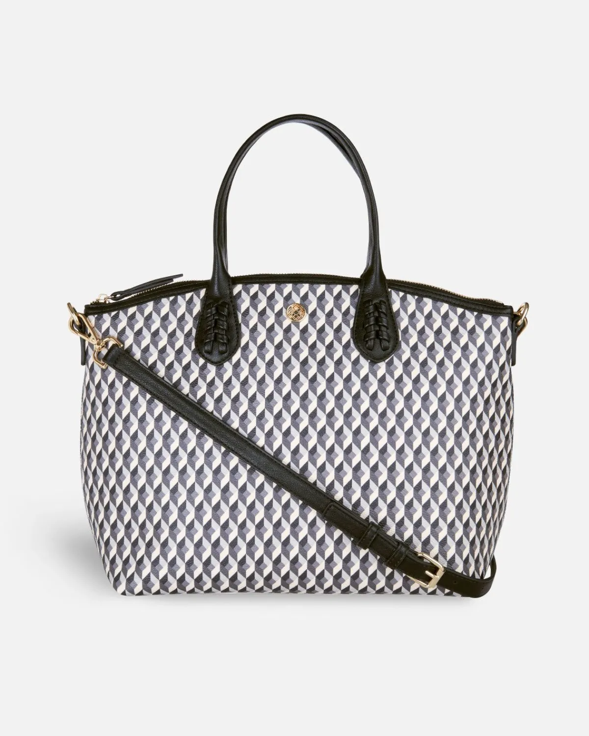 Bolsos Bandolera | Lonbali Bolso Zip Tote Born B&W Negro