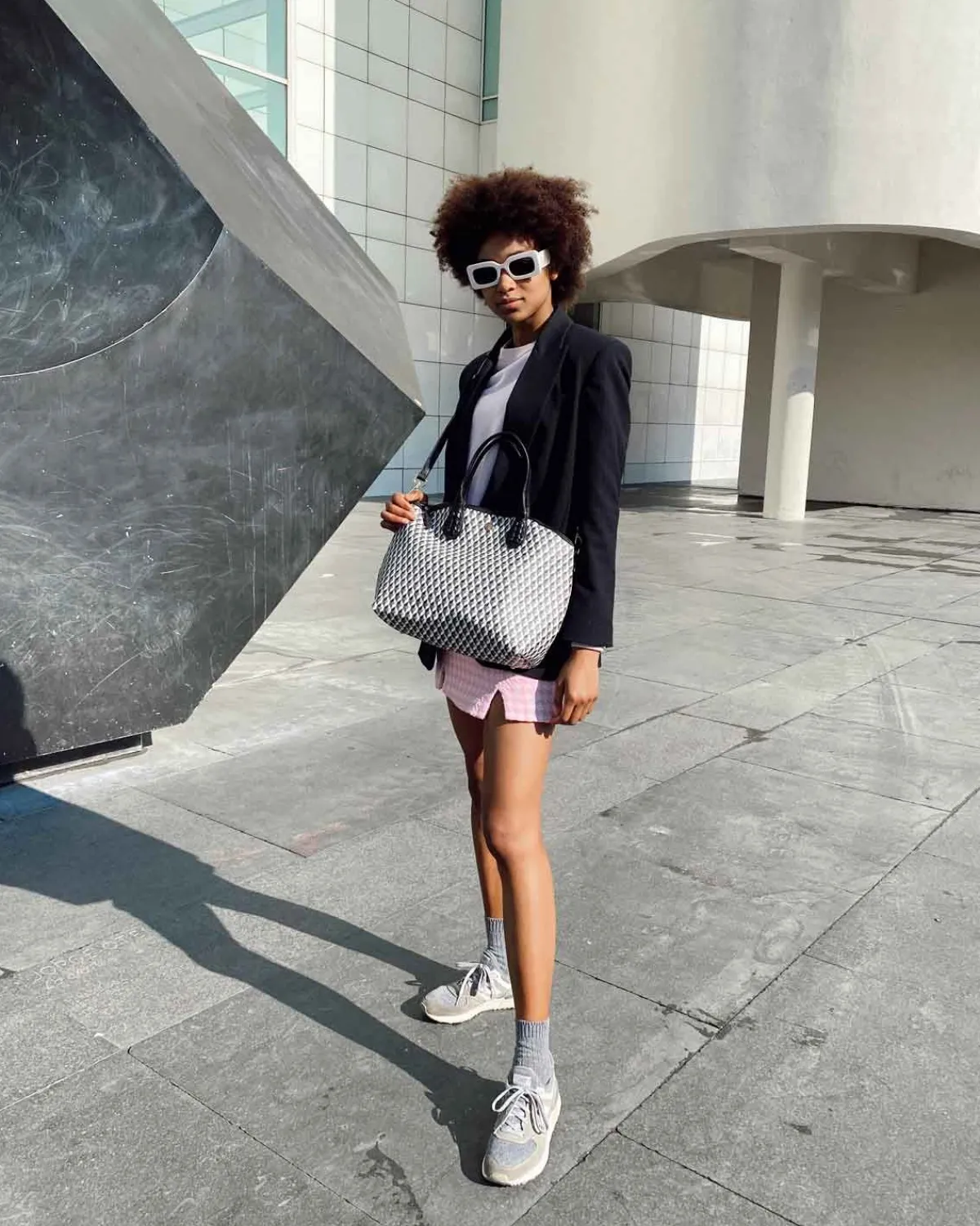 Bolsos Bandolera | Lonbali Bolso Zip Tote Born B&W Negro
