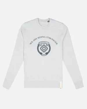 Ropa Deportiva | Lonbali Sudadera Escudo Gris Claro