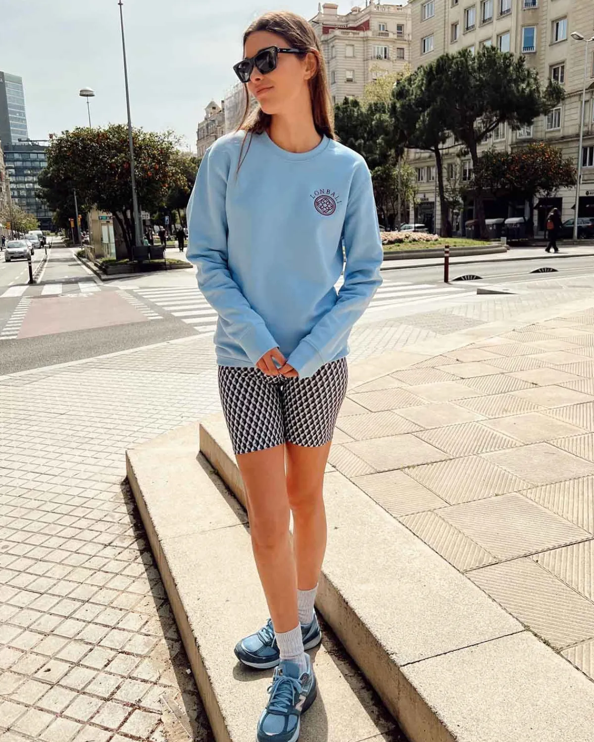 Sudaderas | Lonbali Sudadera Logo Celeste